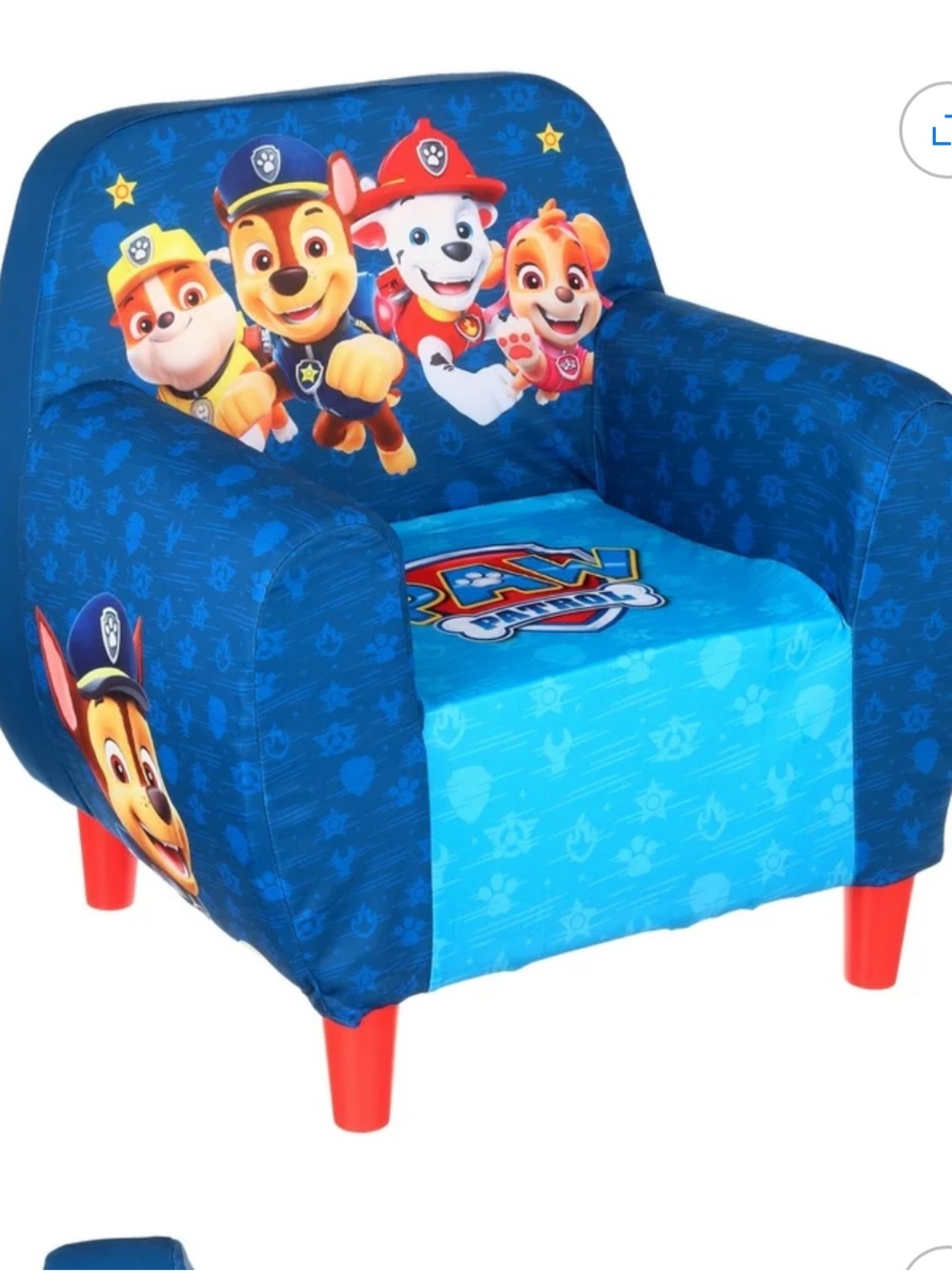 PAW Patrol Foam Chair by Delta Children, Blue. New in box